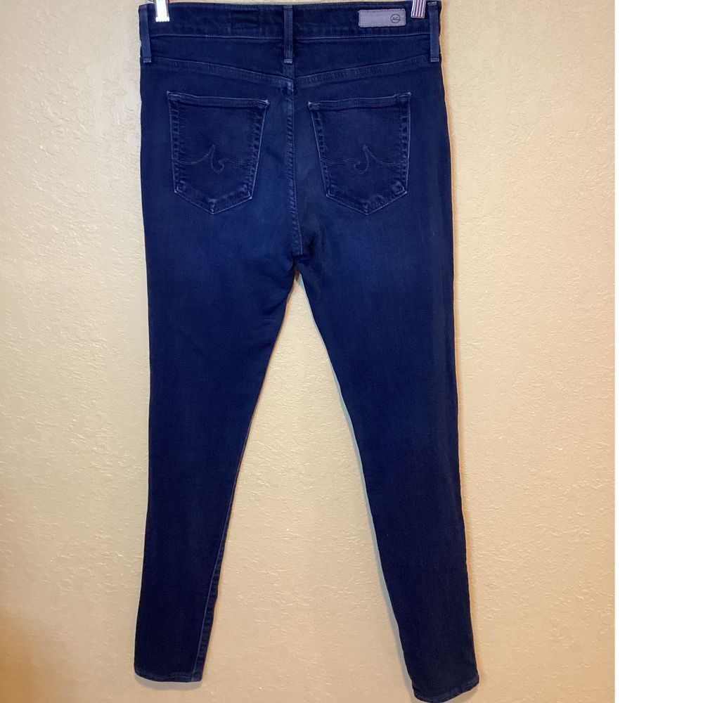 Adriano Goldschmied Dark Wash, The Farrah Skinny, high rise jeans, size 29R - Picture 3 of 9